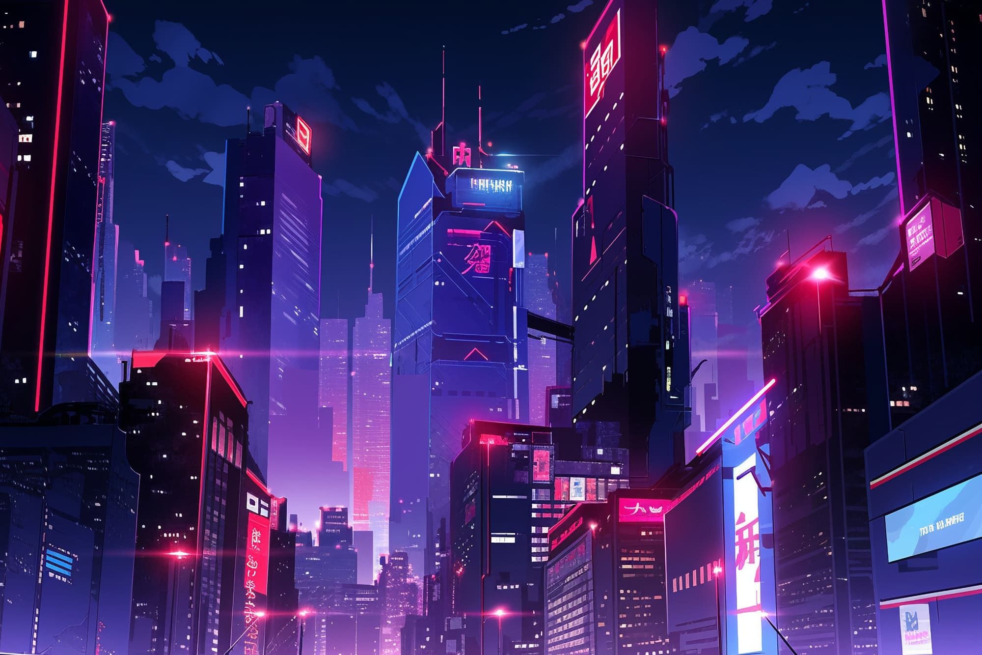 サンプル画像5:【繊細芸術的サイバーパンク背景】著作権フリーの高解像度画像（100枚）(Game Material Store) [d_279620]