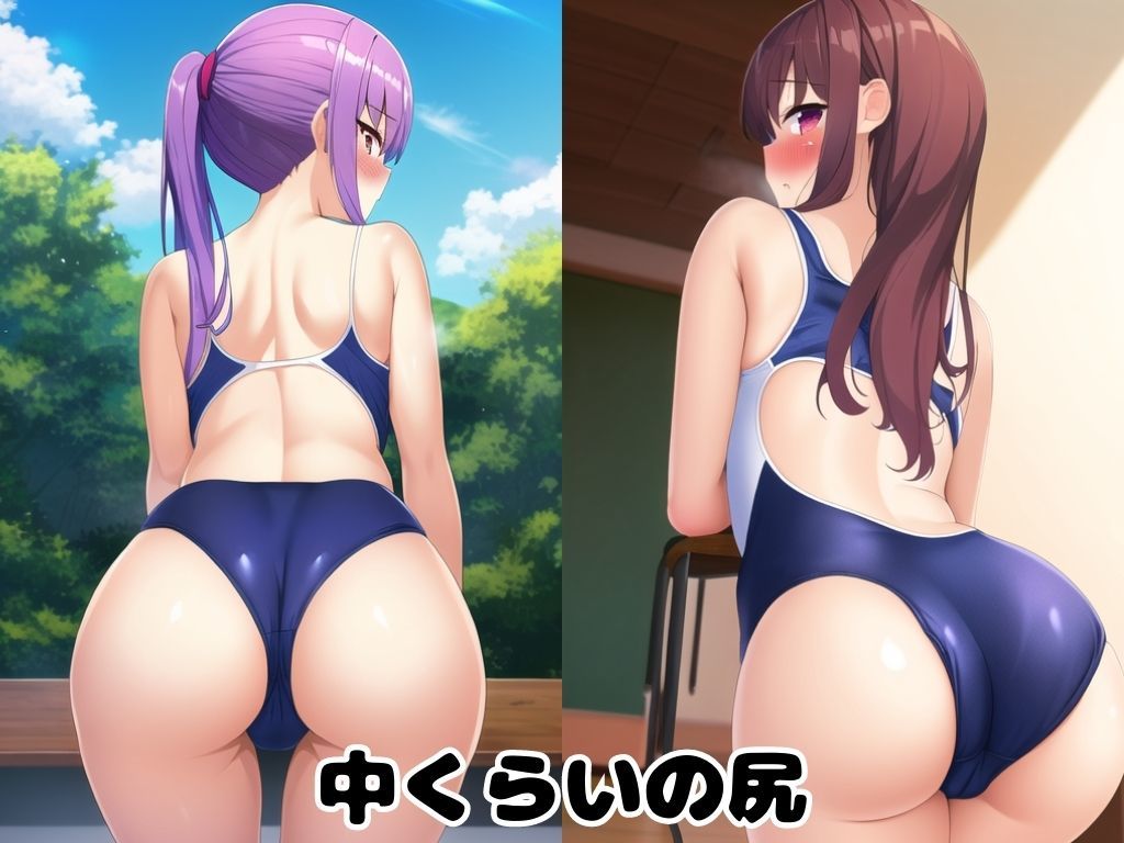 サンプル画像4:スク水＆女の尻(まじんぶう) [d_279634]