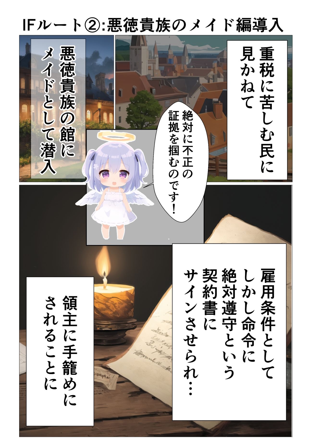 サンプル画像5:新人天使は犯●れる？ 〜信じて送り出された優等生天使が犯●れて堕天していく話〜(カワイイ工房) [d_279704]