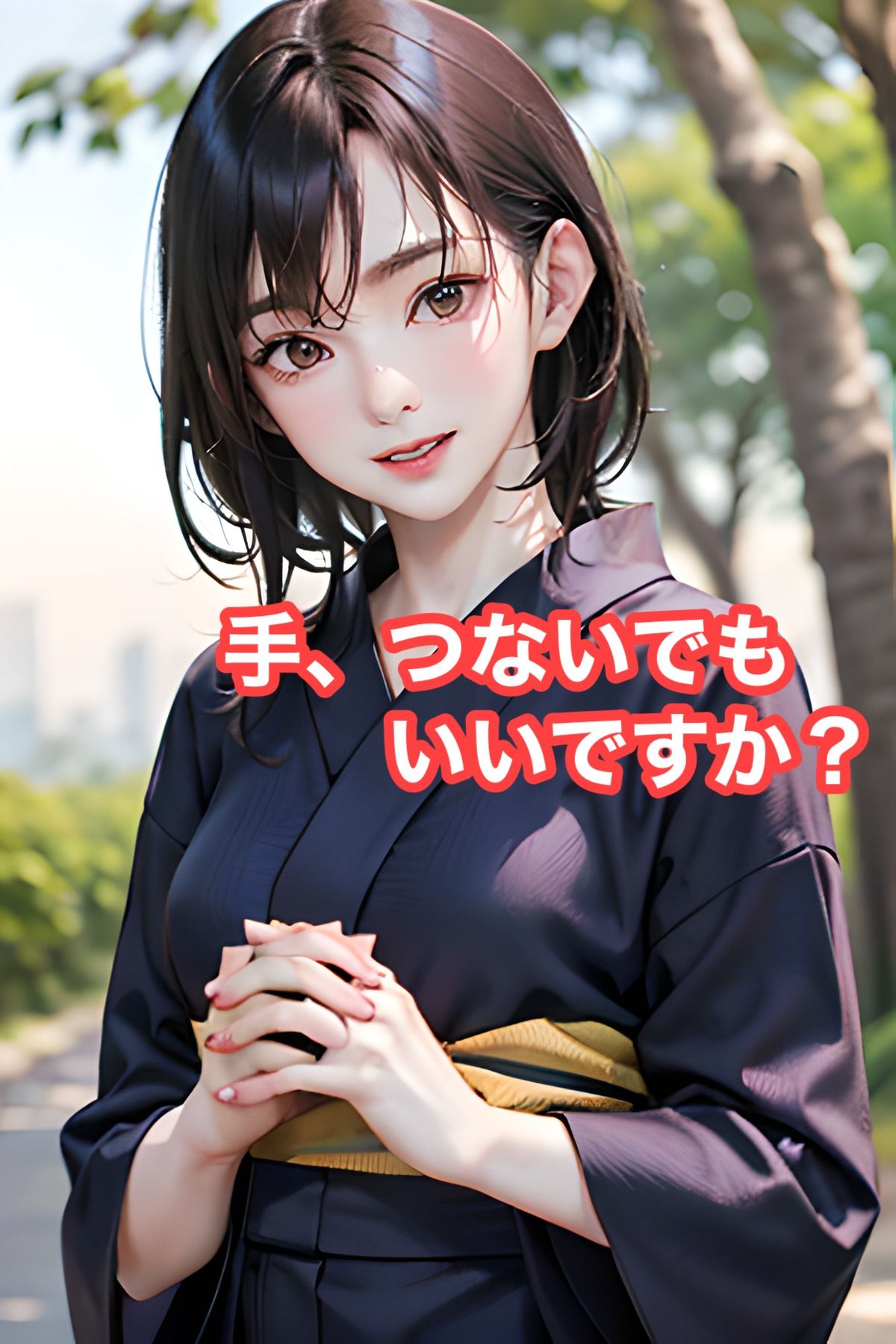 サンプル画像2:浴衣デート〜このあと先輩のうち行っていいですか？(bubule) [d_279872]