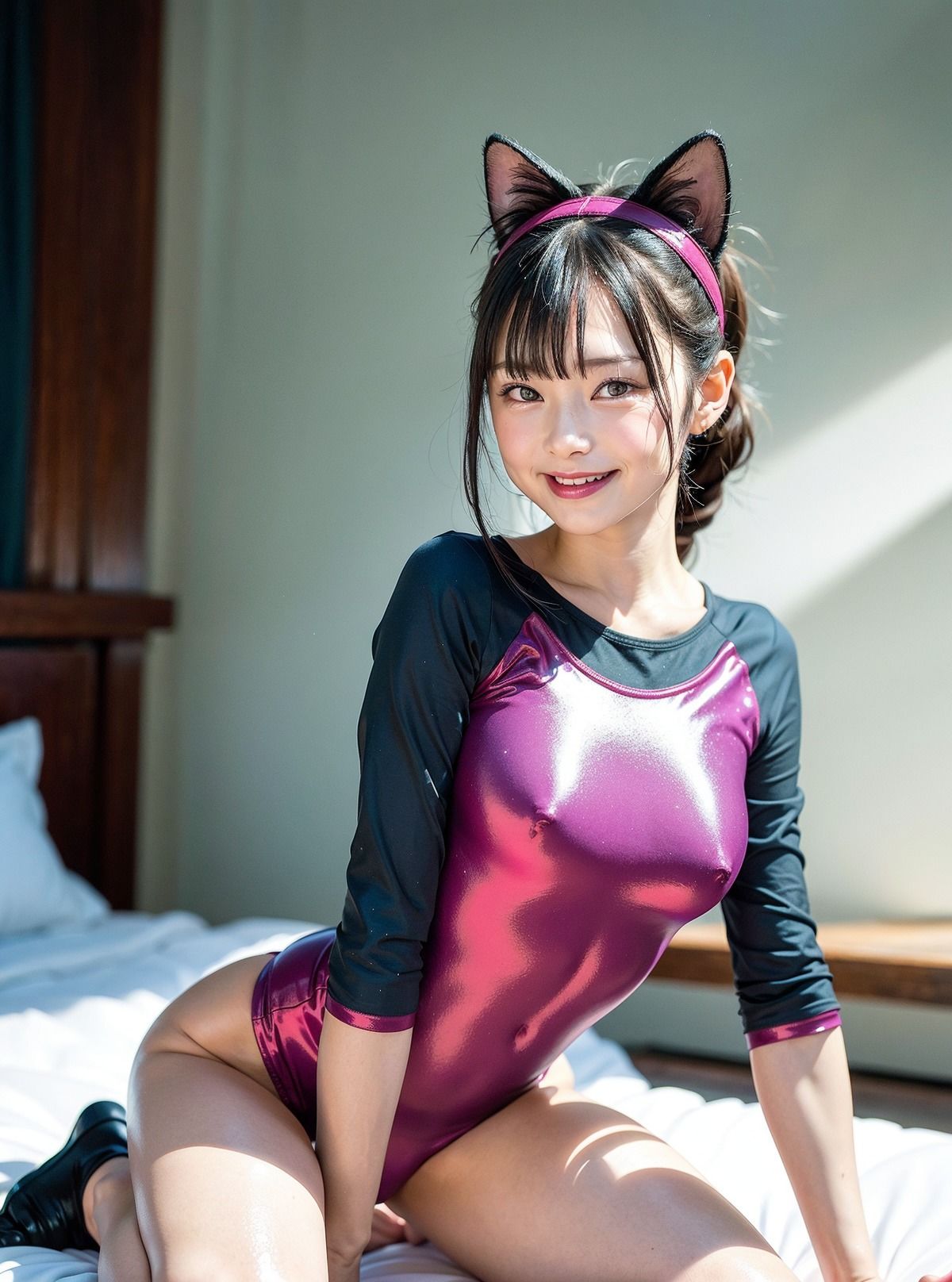 サンプル画像5:AIグラビア えちえち新体操レオタードVOL.3(フェティシズム) [d_280051]