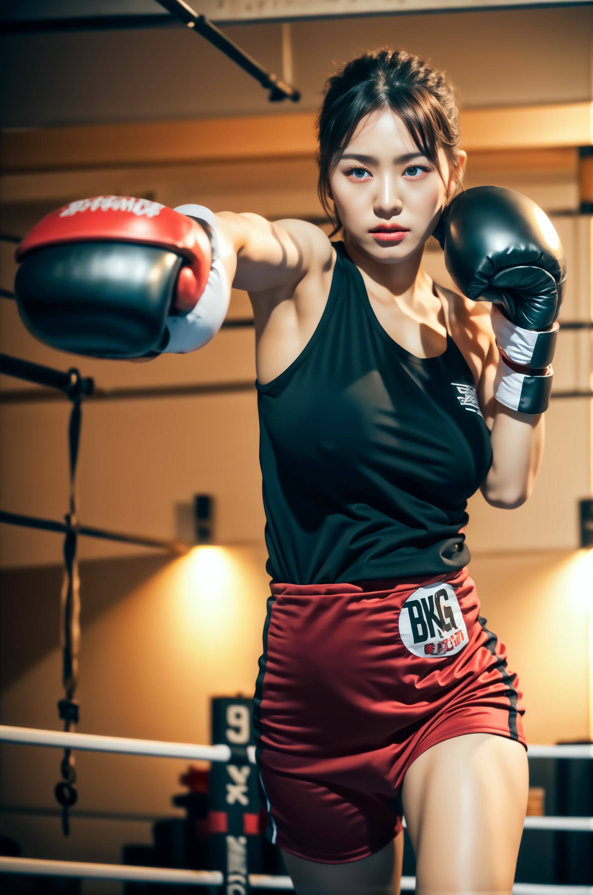 サンプル画像1:『汗と水着とスポーツと私』妄想AI美女イラスト集vol.3 陸上 水泳 満載(妄想AIグラビア出版) [d_280135]