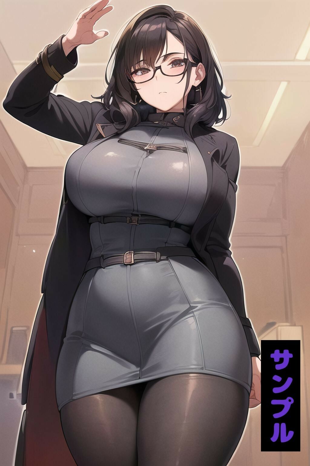 サンプル画像1:【500枚】爆乳ママに公然露出させたら発情して大変なことになった(PICT-AI) [d_280139]