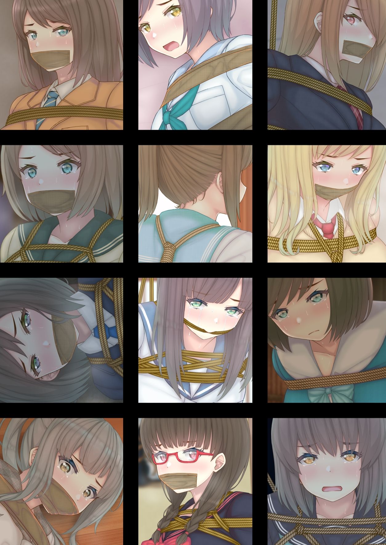 サンプル画像4:むちむち制服縛り(おさかな工場) [d_280200]