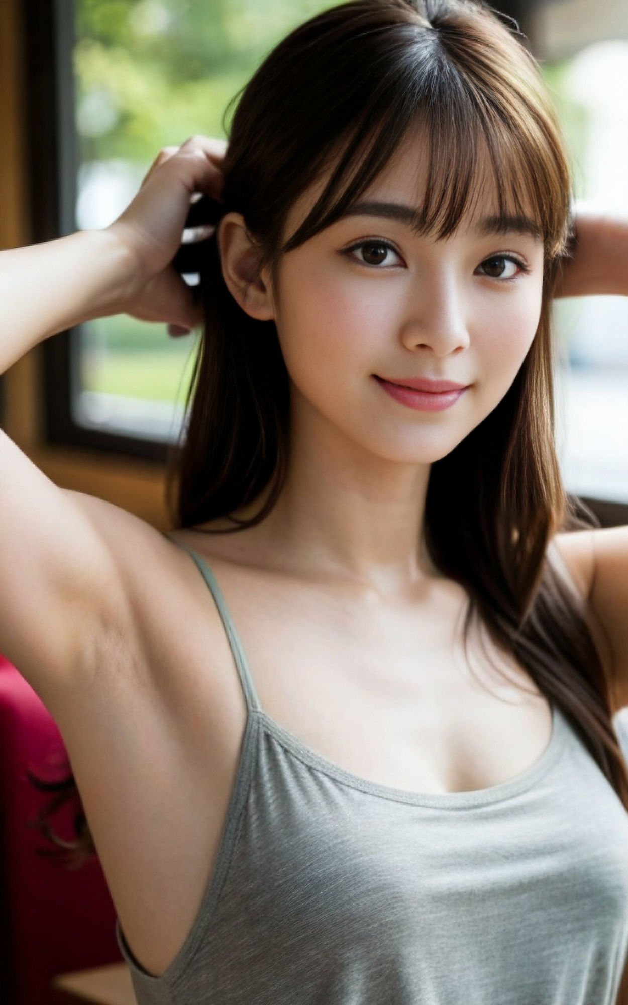 サンプル画像4:インスタ映えするワキ(AIグラビア図書館) [d_280236]