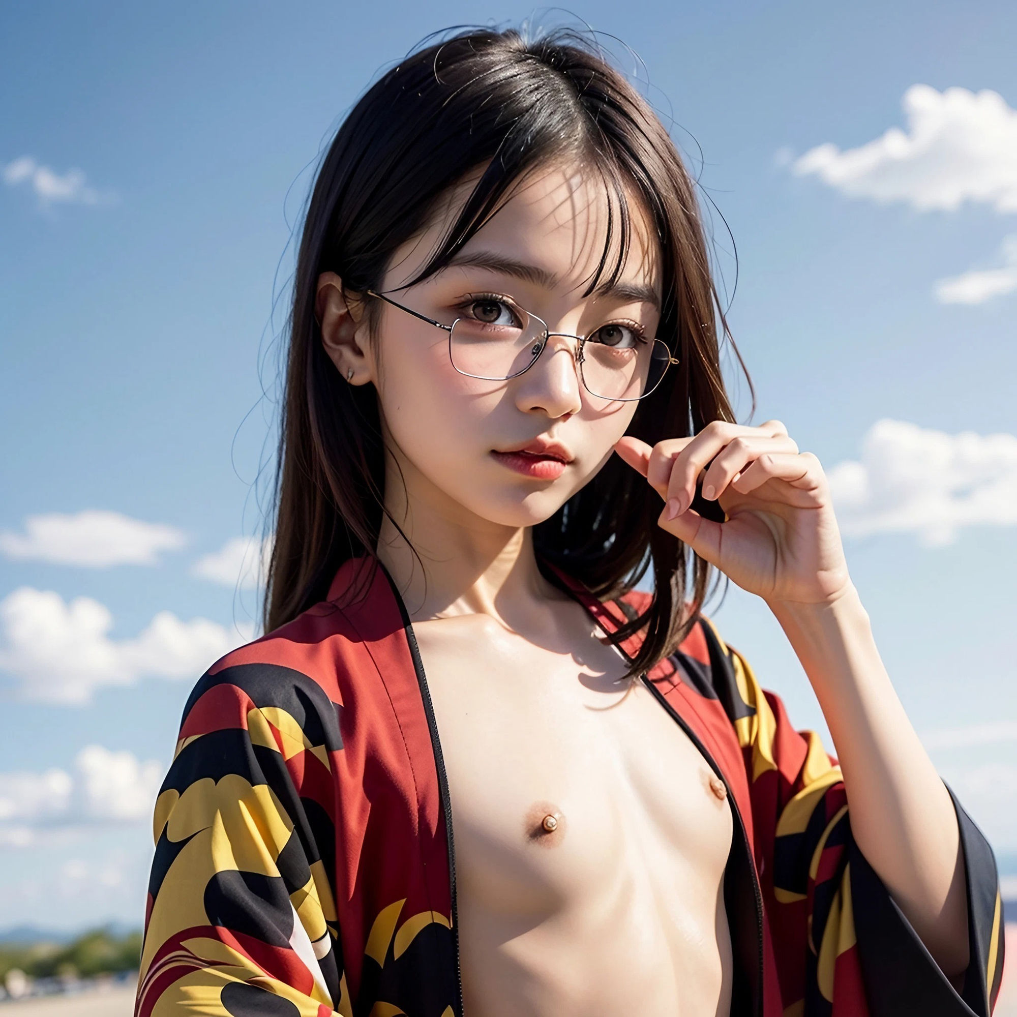 サンプル画像4:メガネ美少女コレクション(川瀬と遊園地) [d_280240]