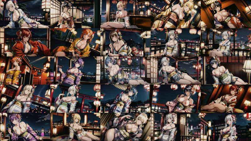 AIイラストCG素材集_着物女子のサンプル画像 4