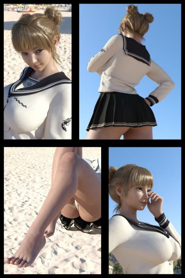 【+All】『理想の彼女を3DCGで作ります』から生まれたバーチャルアイドル「一ノ瀬廻里(いちのせめぐり)」のJK風写真集:JK_05の画像2