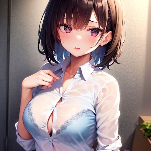 サンプル画像2:水に濡れたシャツから透けるブラ(エロ天使商会) [d_280542]