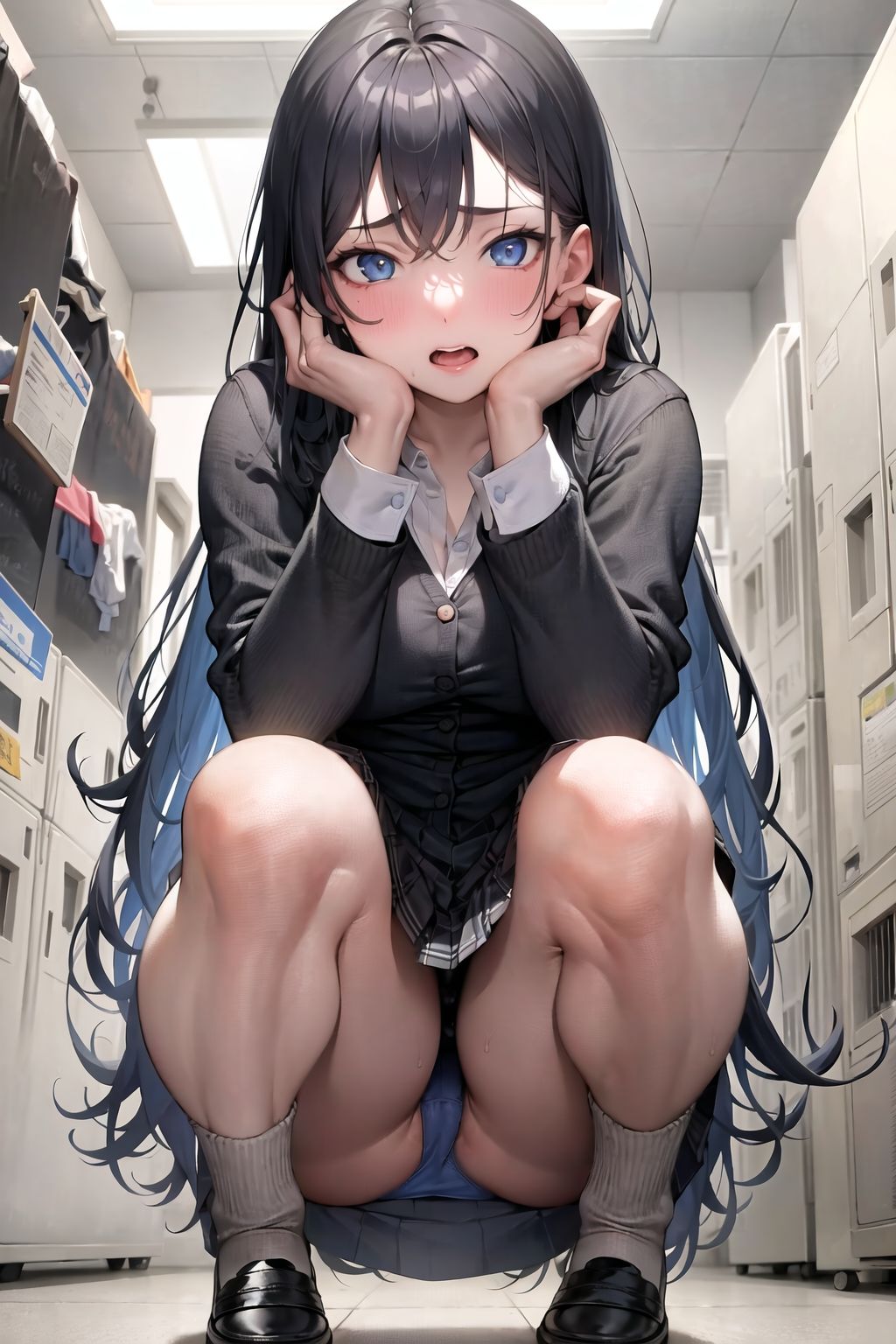 サンプル画像1:お姉ちゃんに頼んでおパンツ見せてもらった件(AI活) [d_280596]