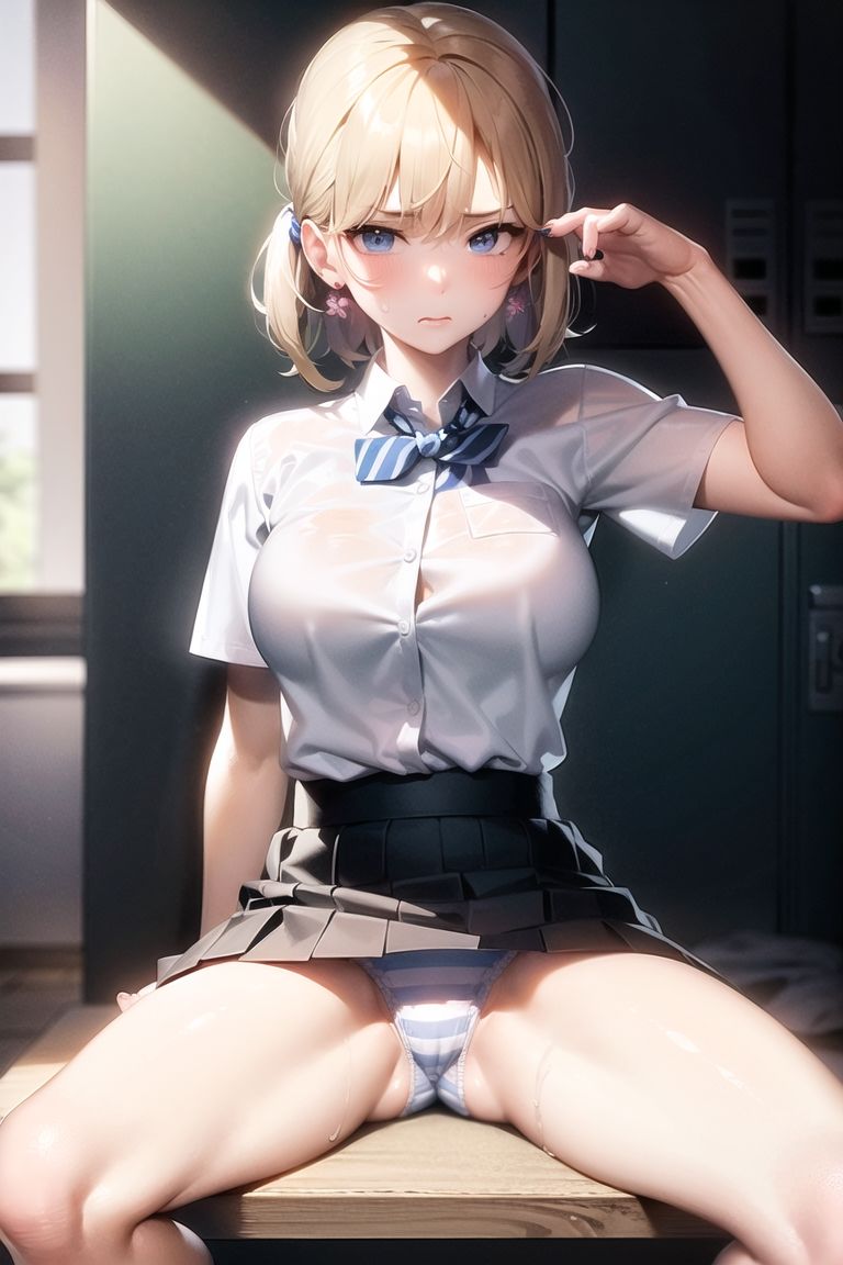 生意気な金髪ギャルの弱みを握っておパンツを見せてもらった件