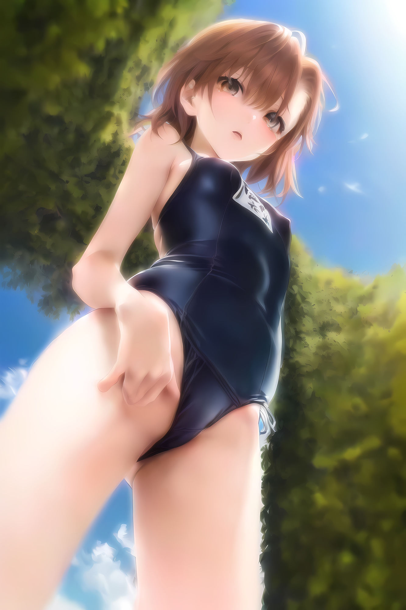 サンプル画像2:とあるスクール水着(AI彼女VR ビジュアルレボリューション) [d_280630]