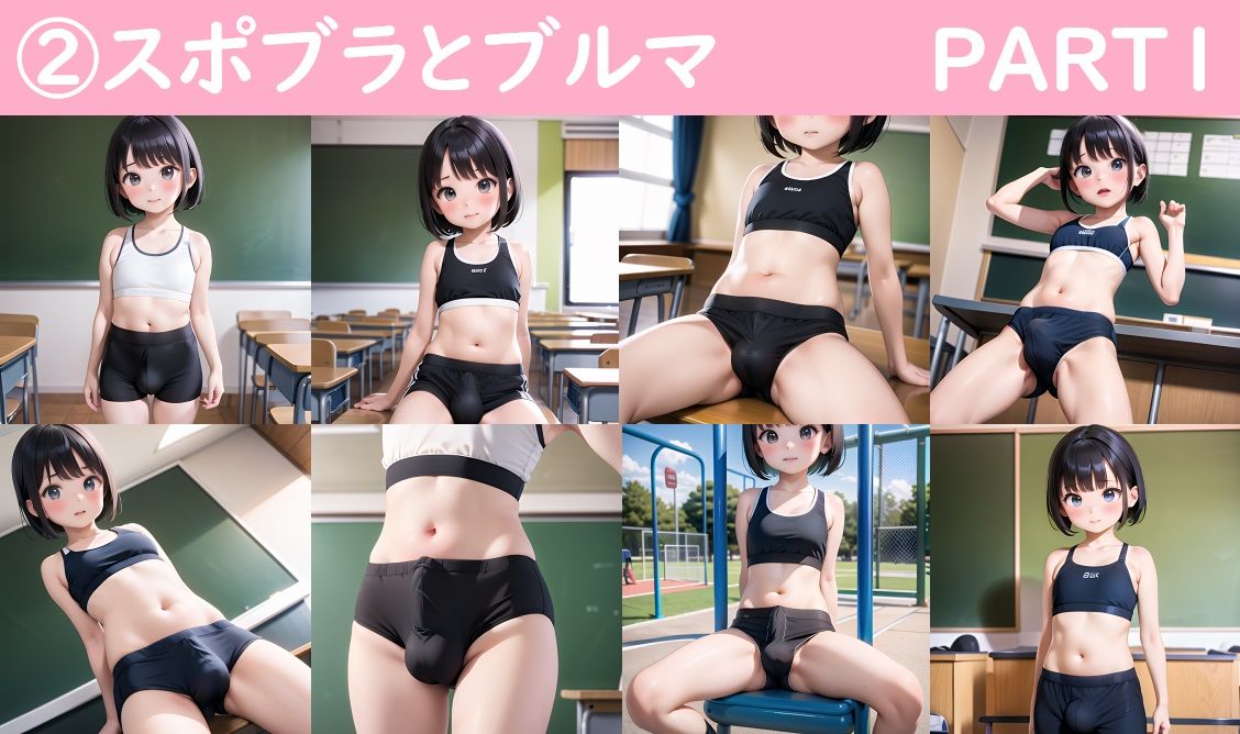 サンプル画像6:ブルマを履いた男の娘達のおちんちんもっこり画像集(ロリショタ研) [d_280662]