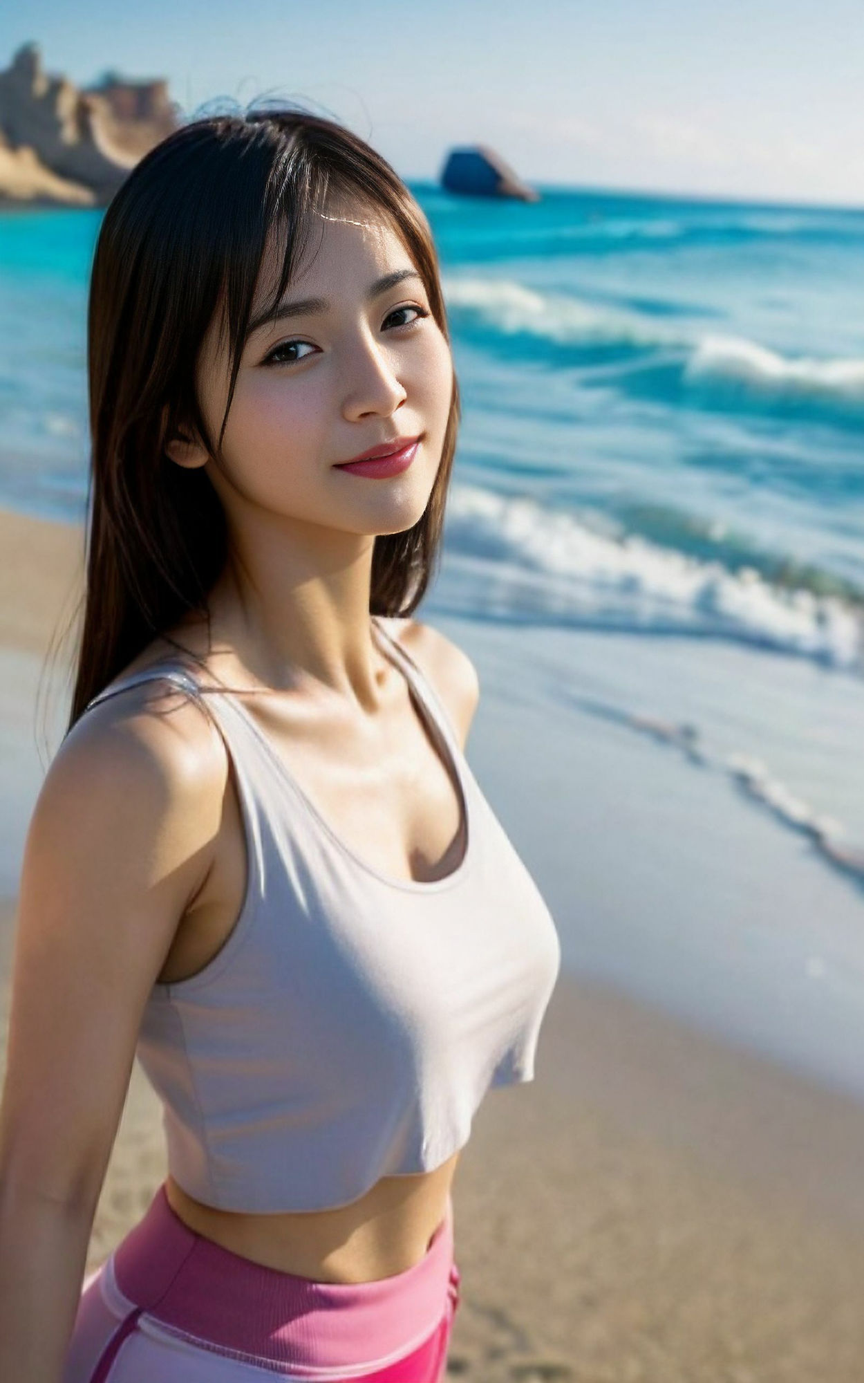 サンプル画像2:撮っていいですか？(AIグラビア図書館) [d_280840]