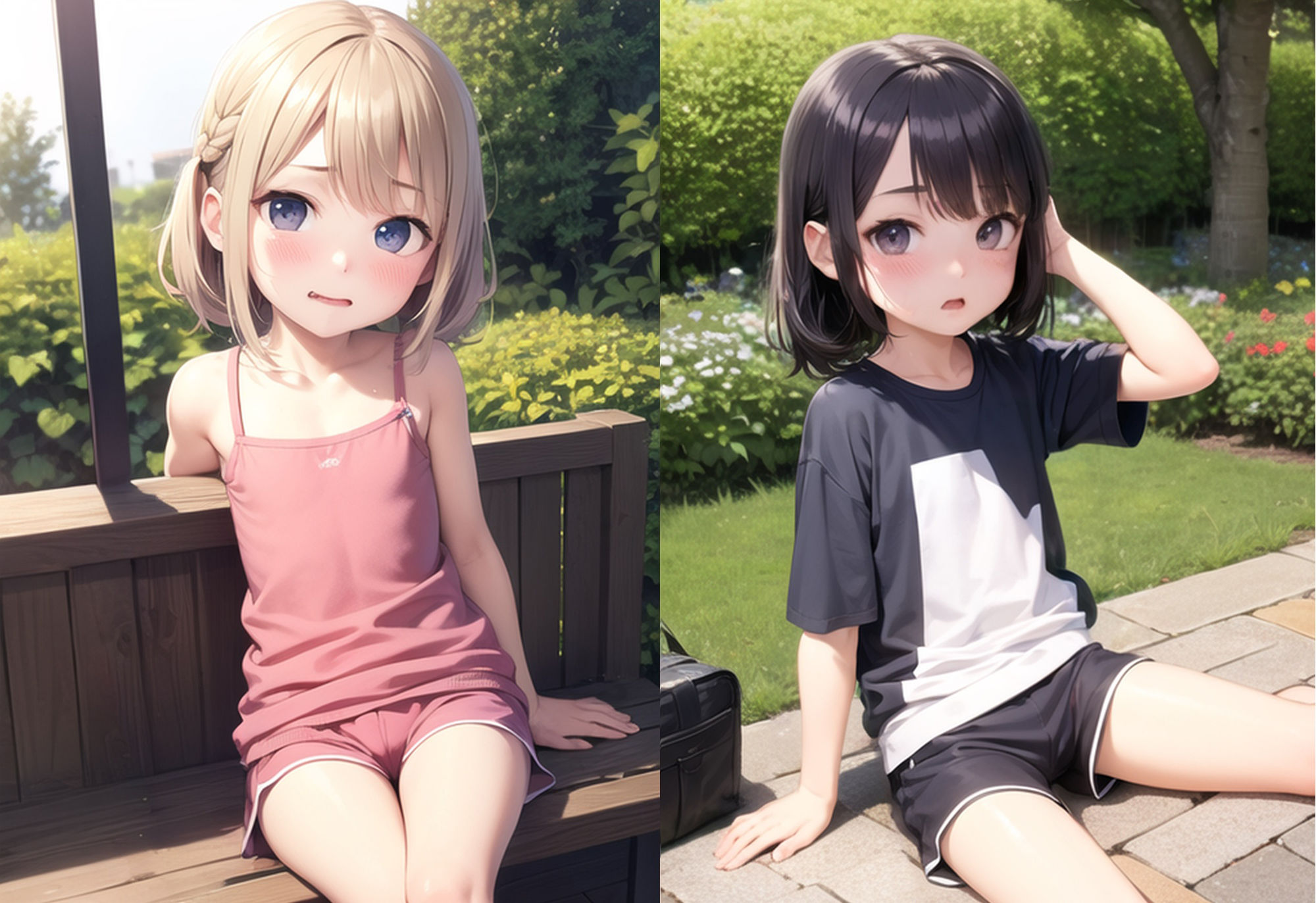 サンプル画像1:少女のHな夏休みの思い出(くりーむいちご) [d_280947]