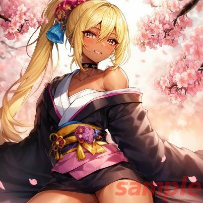 サンプル画像4:【AI】黒ギャル男の娘のイラスト集(AIと平和) [d_280979]