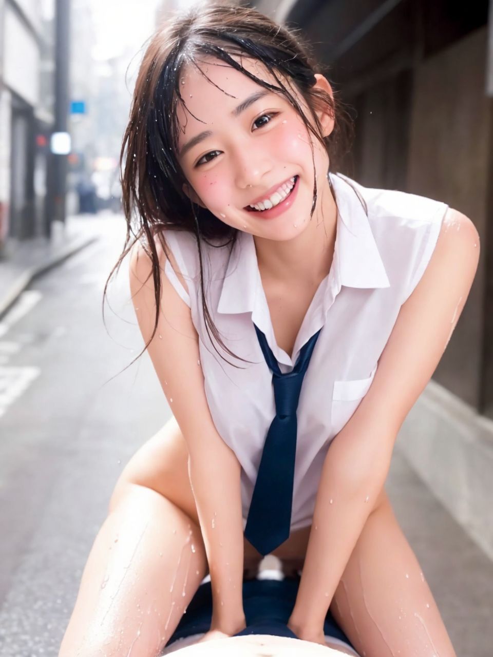 サンプル画像4:びっしょりビショビショびしょ濡れ美少女 放課後編(ChickenToPotato) [d_281038]