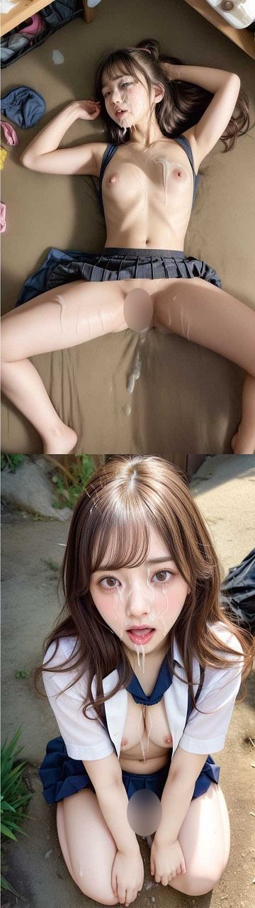 サンプル画像2:S級美女！路地裏で白濁ドロドロぶっかけ！(夢を叶えるAI) [d_281303]