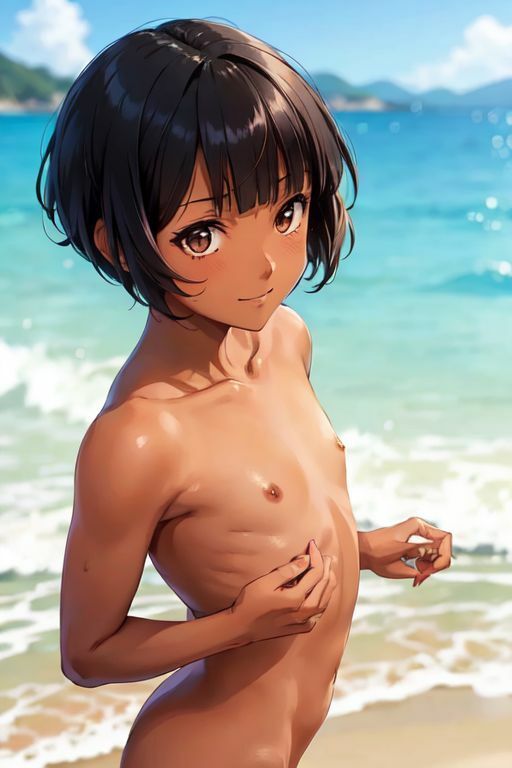 サンプル画像2:ヌーディストアイランドのエッチな褐色ガール(ローぱん) [d_281320]