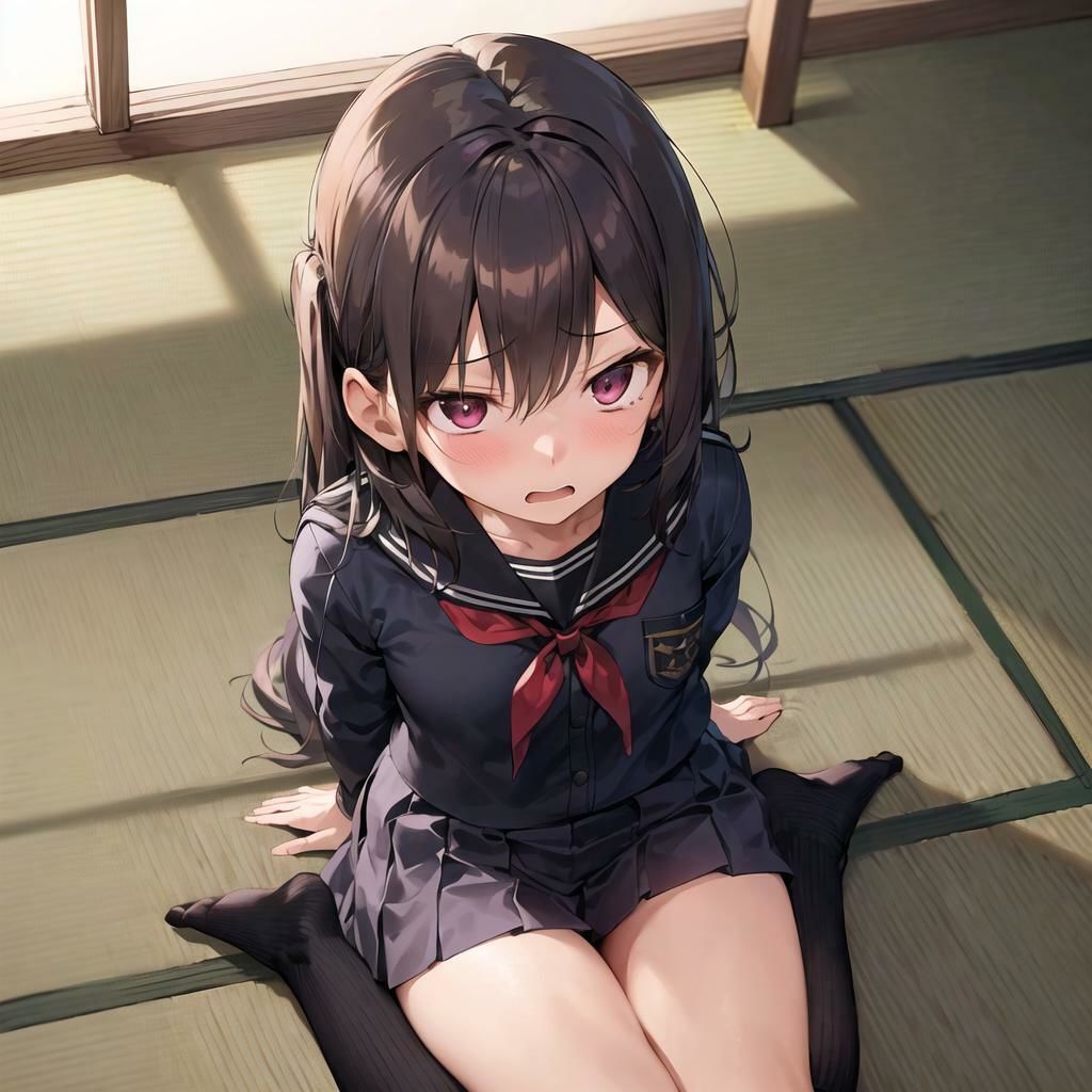 サンプル画像3:制服フェチ 畳とJK編(フェチ工房) [d_281333]