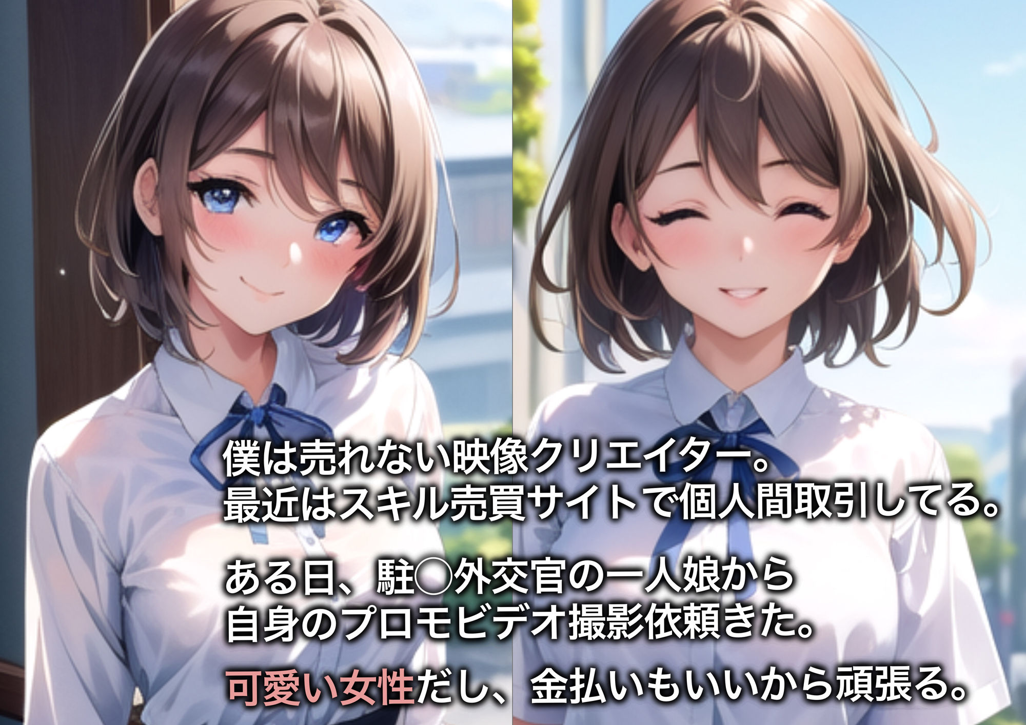 サンプル画像1:駐◯外交官の一人娘 撮影会エロCG集【AI生成】(AIプログレッシブバニー) [d_281347]