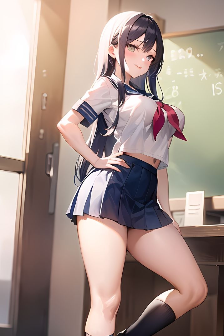 サンプル画像1:VIVID GIRLS 1 制服少女の誘惑（全100P）(Yuri – AI Creator) [d_281410]