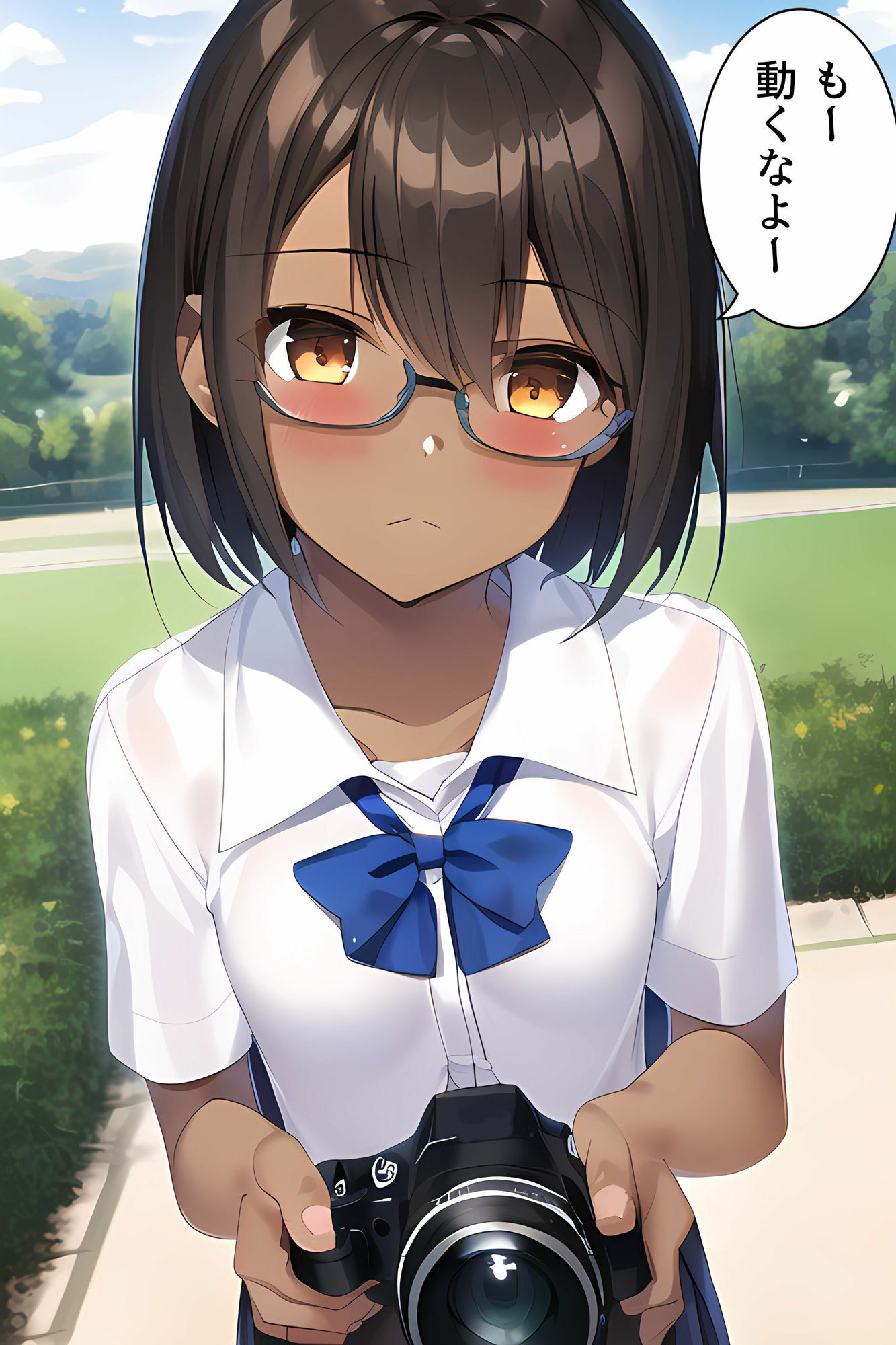 サンプル画像1:あっコラ！先輩だぞ(褐色眼鏡工房) [d_281464]