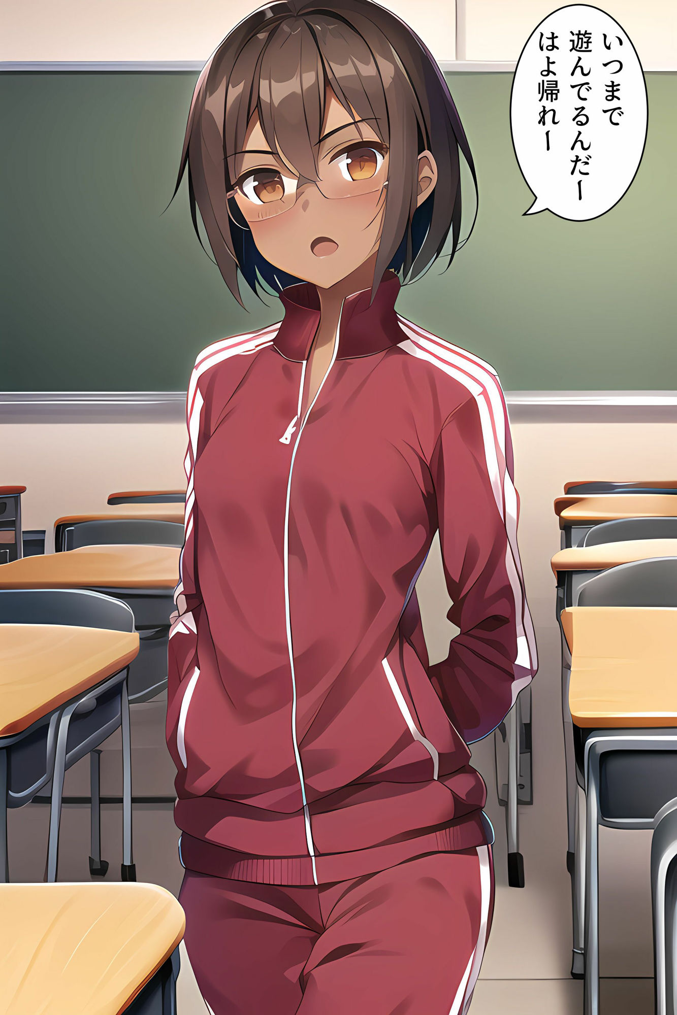 サンプル画像5:あっコラ！先輩だぞ(褐色眼鏡工房) [d_281464]