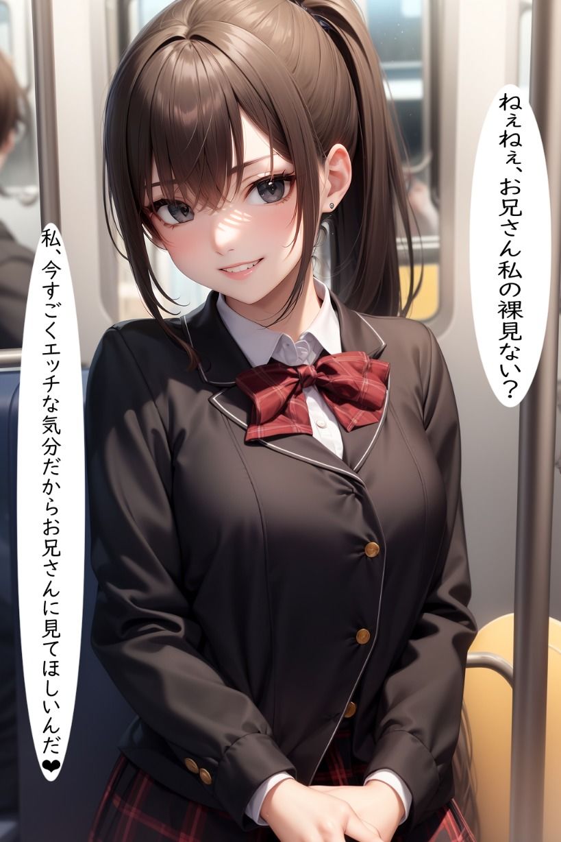 サンプル画像1:先生電車の中でこんな事してごめんなさい…私変態なの…(りある100円均一いんぱくと) [d_281500]