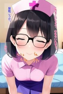 サンプル画像4:ナースコスのメガネっ娘が先生とおうちでイチャラブ！(ゆでたにぼし) [d_281673]