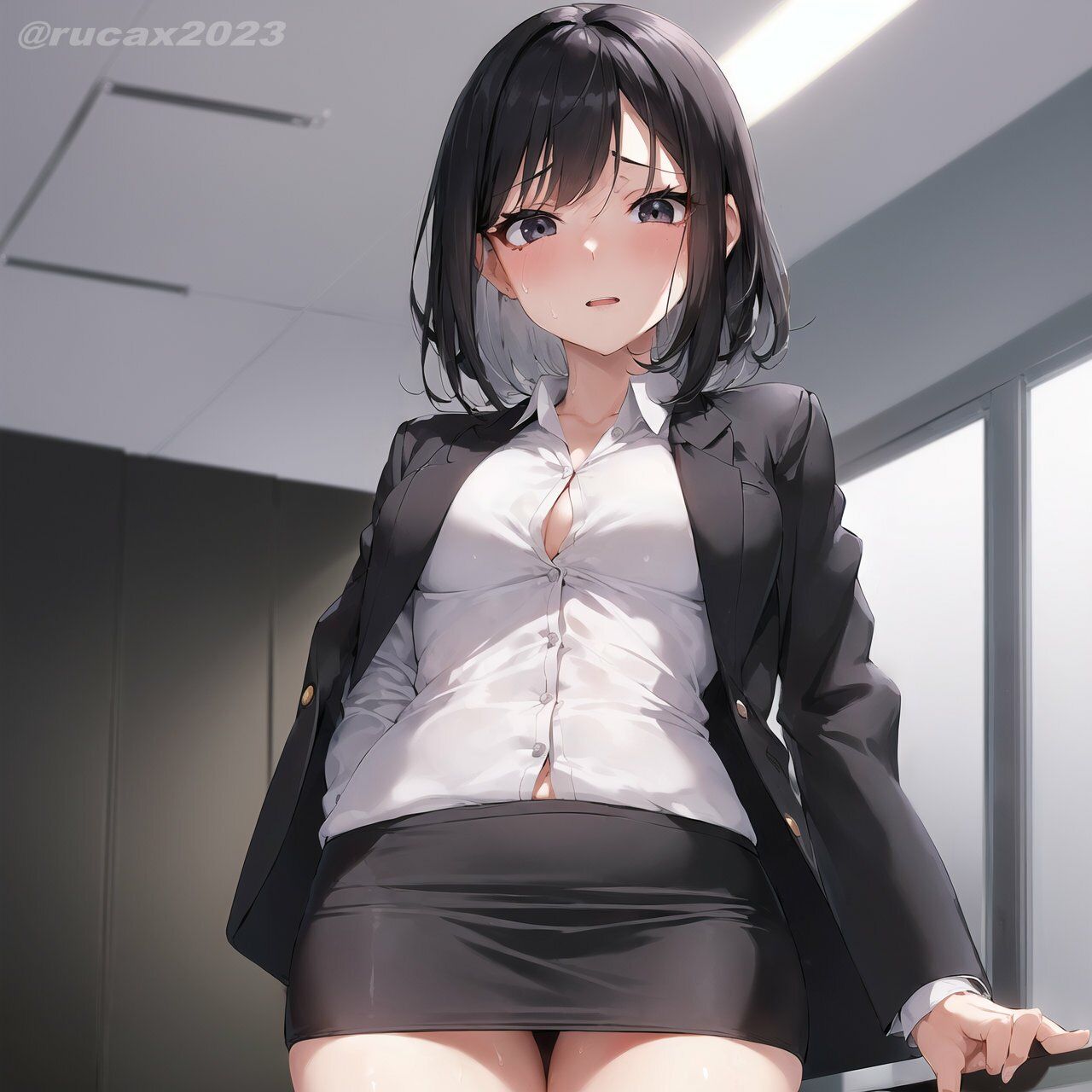 サンプル画像3:催●オフィス Vol.1:同僚のOLを催●支配してオフィスで全裸開脚させた【CG画像103枚】(ルカ企画) [d_281690]