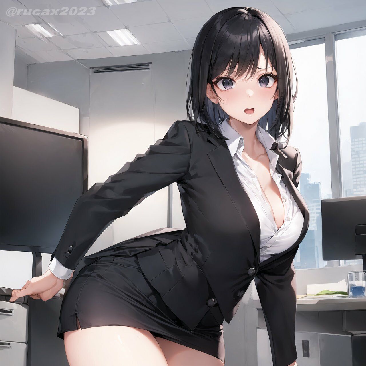 サンプル画像2:催●オフィス Vol.2:同僚のOLを催●支配してオフィスで毎日パンチラさせた【CG画像120枚】(ルカ企画) [d_281691]