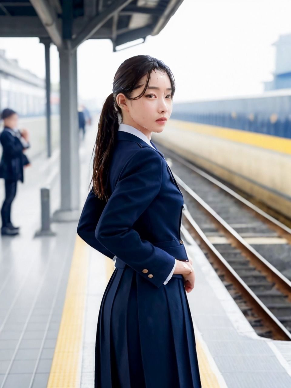 サンプル画像1:びっしょりビショビショびしょ濡れ美少女 盗撮痴●編(ChickenToPotato) [d_281799]