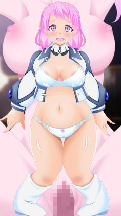 サンプル画像2:ハメられ映像を背景にセクシーダンスを踊るぽっちゃり美少女！(乳揺れ愛好会) [d_281801]