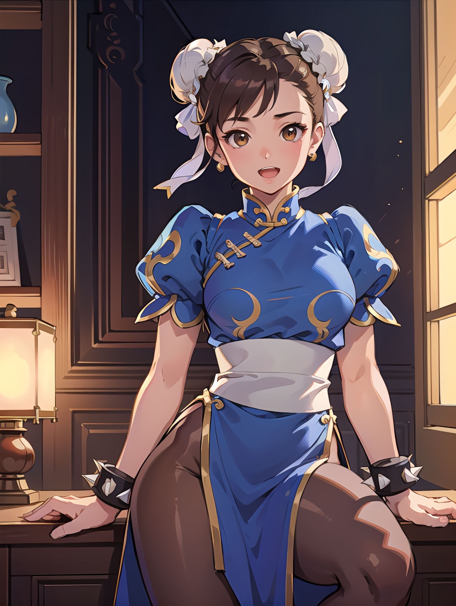 サンプル画像1:敗北ムキムキチャイナドレスの末路(NAI本舗) [d_281812]