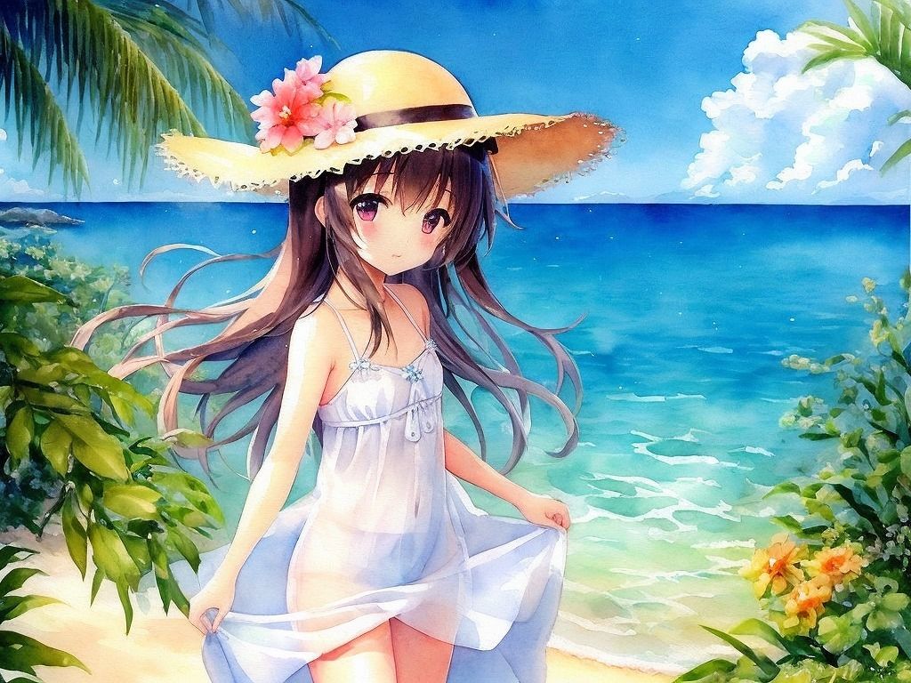 サンプル画像5:白ワンピース少女集(Bookmark) [d_281823]