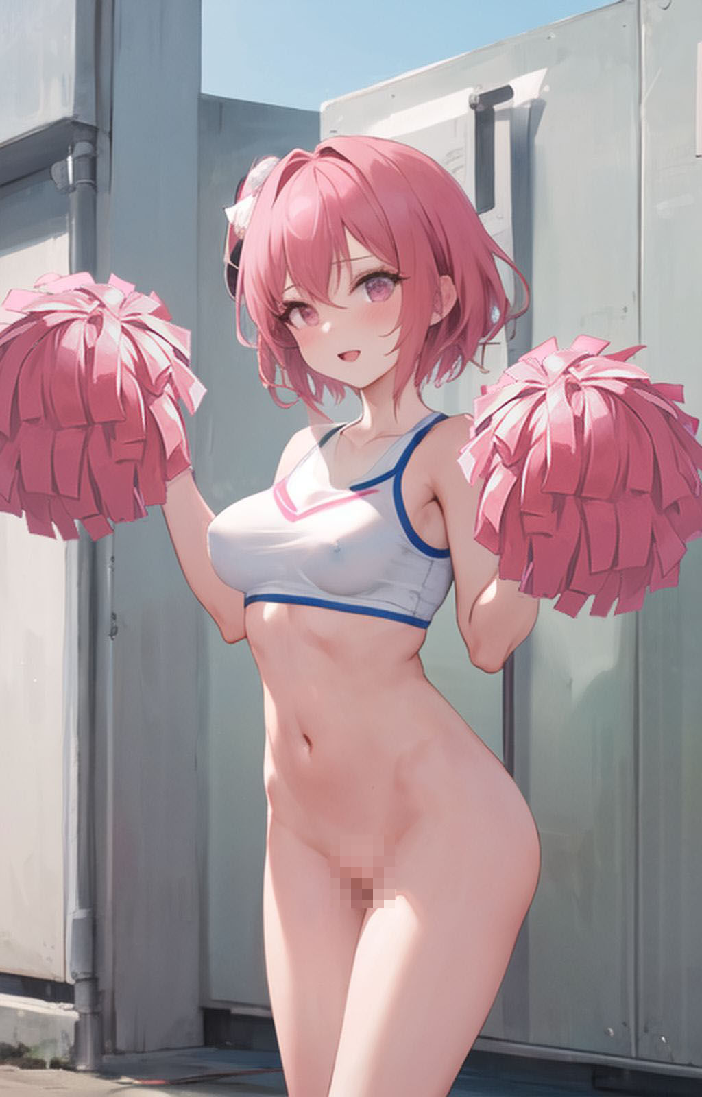 サンプル画像1:ビッチアガール/野外露出応援娘(ピンク寺) [d_281887]