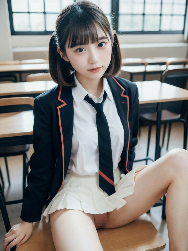 サンプル画像6:制服女子の裏アカ -教室で露出チャレンジ-(偵察部隊) [d_282002]