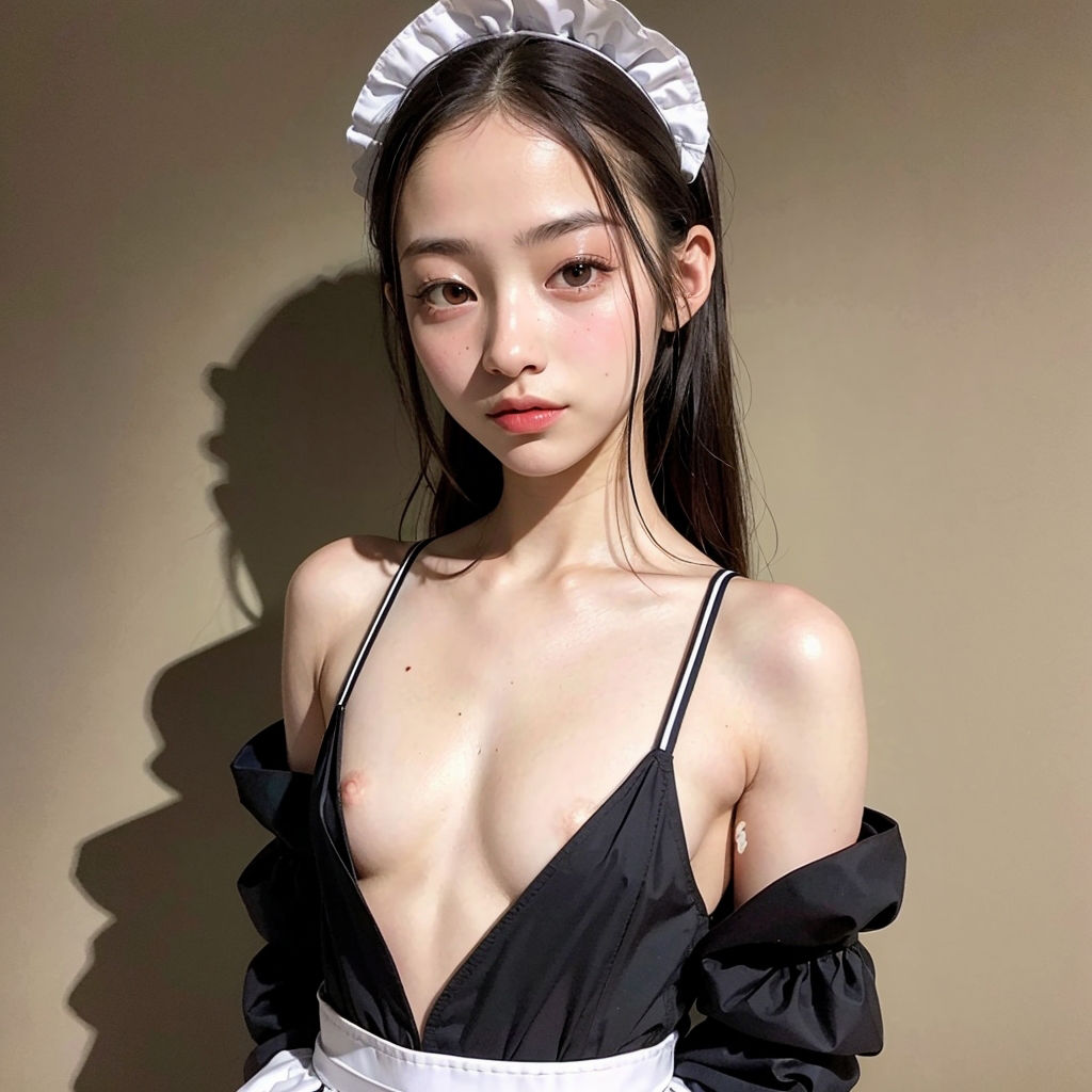 サンプル画像5:えっちなメイドさんコスプレ(川瀬と遊園地) [d_282039]