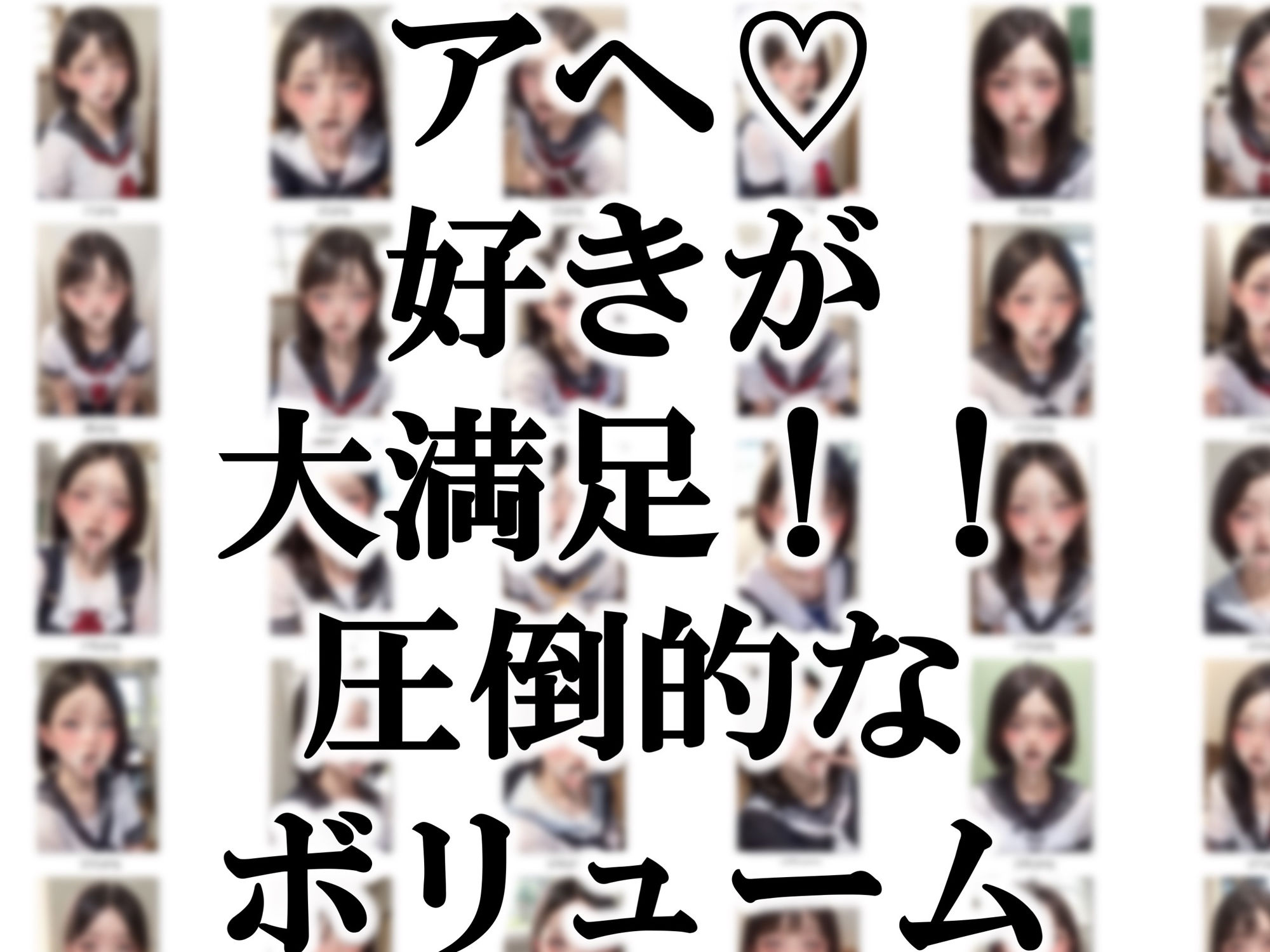 サンプル画像5:アヘ顔の少女たち -ぶっかけ制服編ー(フルクタス) [d_282233]