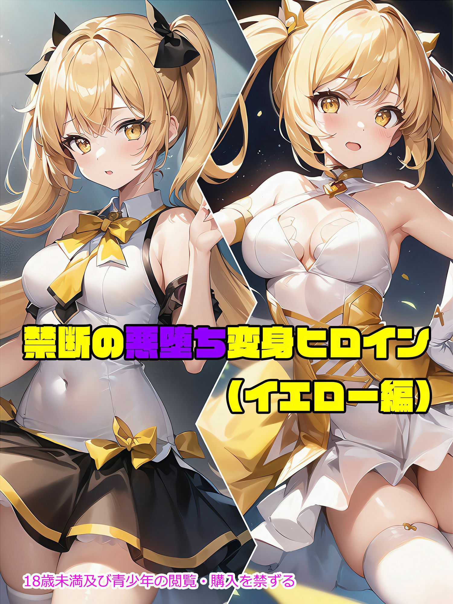 サンプル画像1:【イエロー編】禁断の悪堕ち変身ヒロイン（AIArt）(NaruMinix) [d_282246]