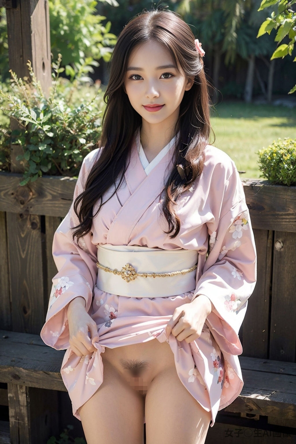 サンプル画像1:清楚な和服美女の秘め事〜欲望に身を委ねて〜(女子○生AI画像) [d_282263]