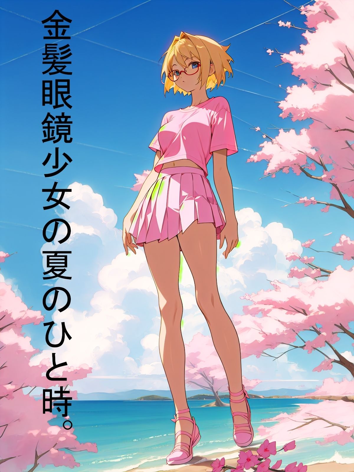 サンプル画像1:金髪眼鏡少女の夏のひと時。(UnderLover) [d_282274]