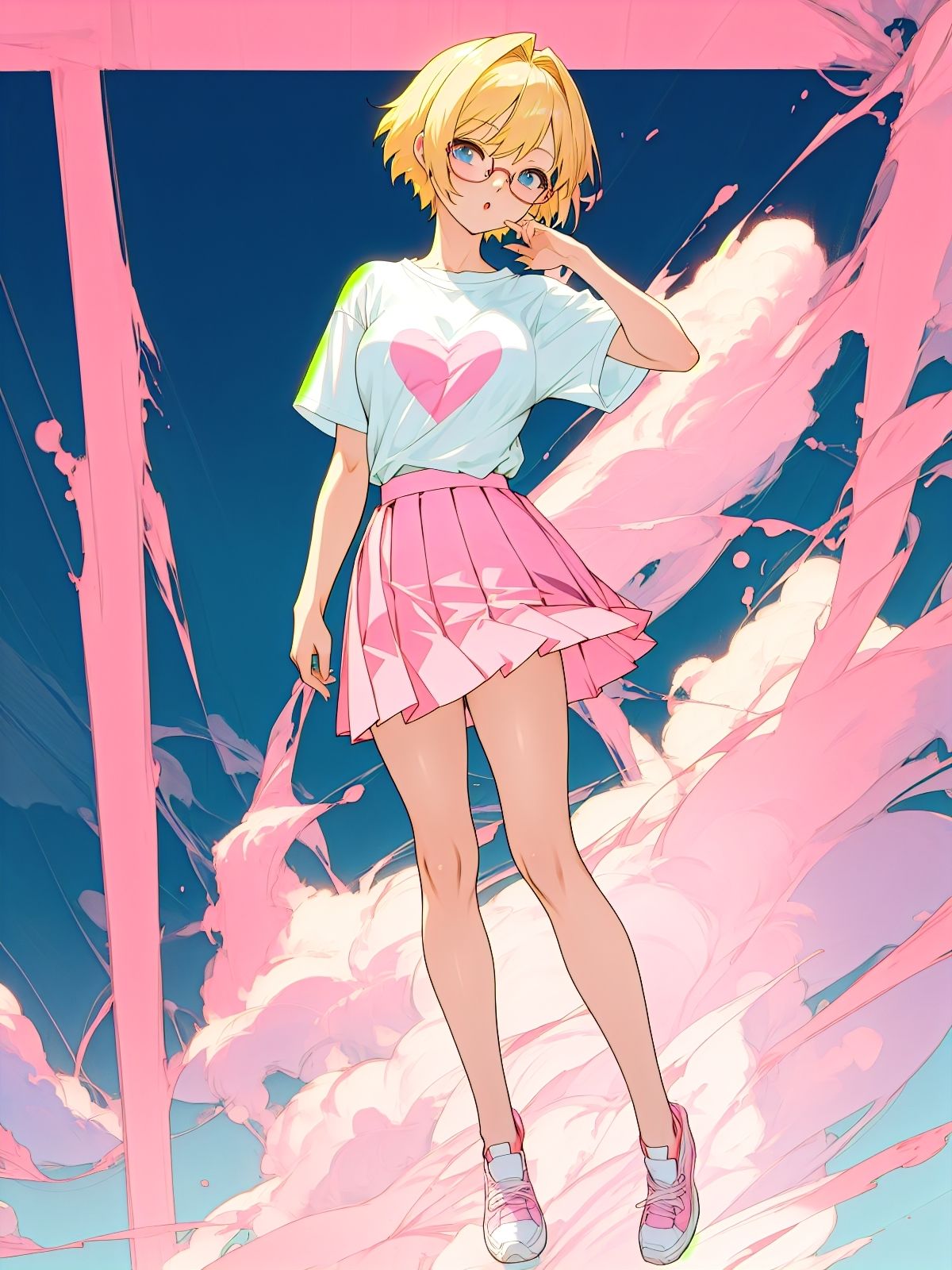 サンプル画像2:金髪眼鏡少女の夏のひと時。(UnderLover) [d_282274]