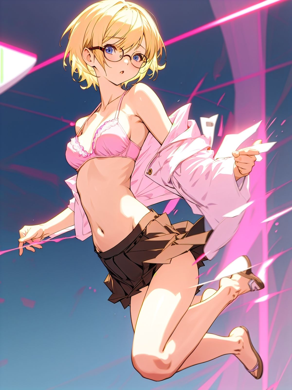 サンプル画像3:金髪眼鏡少女の夏のひと時。(UnderLover) [d_282274]