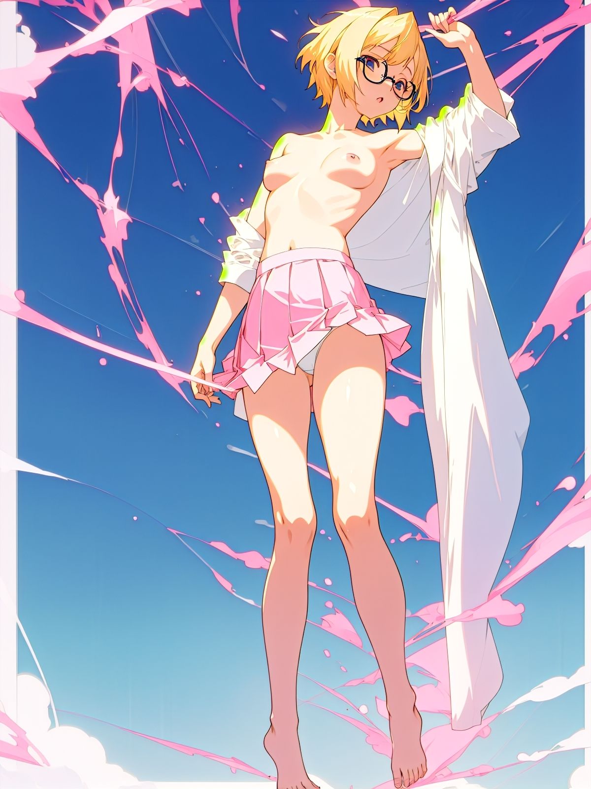 サンプル画像4:金髪眼鏡少女の夏のひと時。(UnderLover) [d_282274]