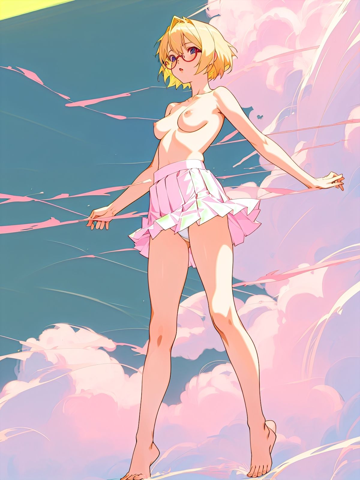 サンプル画像6:金髪眼鏡少女の夏のひと時。(UnderLover) [d_282274]