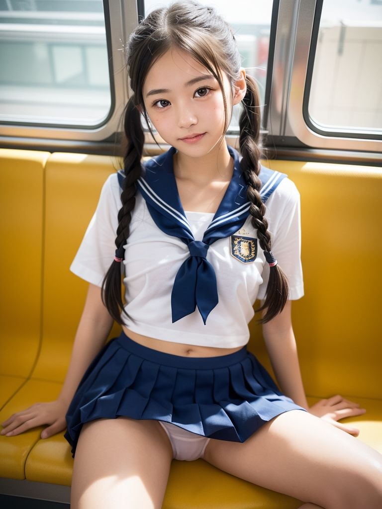 サンプル画像4:始発パンチラ少女(みみた産業) [d_282302]