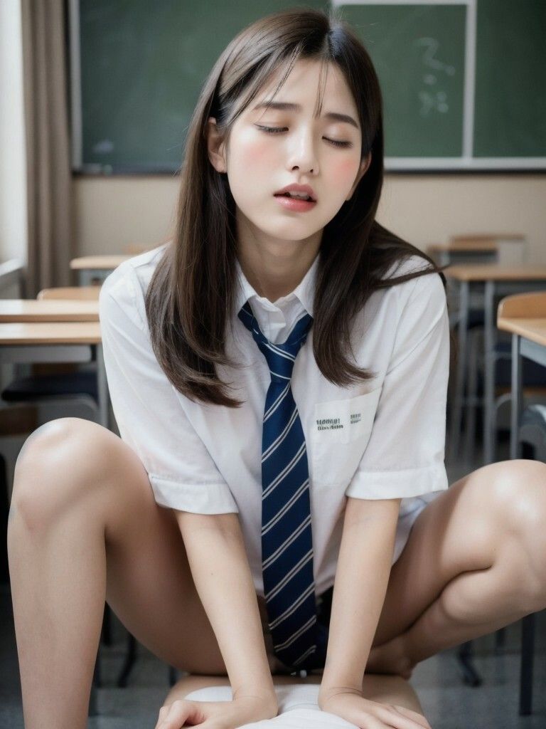 教え子J〇に教室でずっぽり生ハメ!成績欲しさに股を開く制服女子たちに精液を注ぐ!