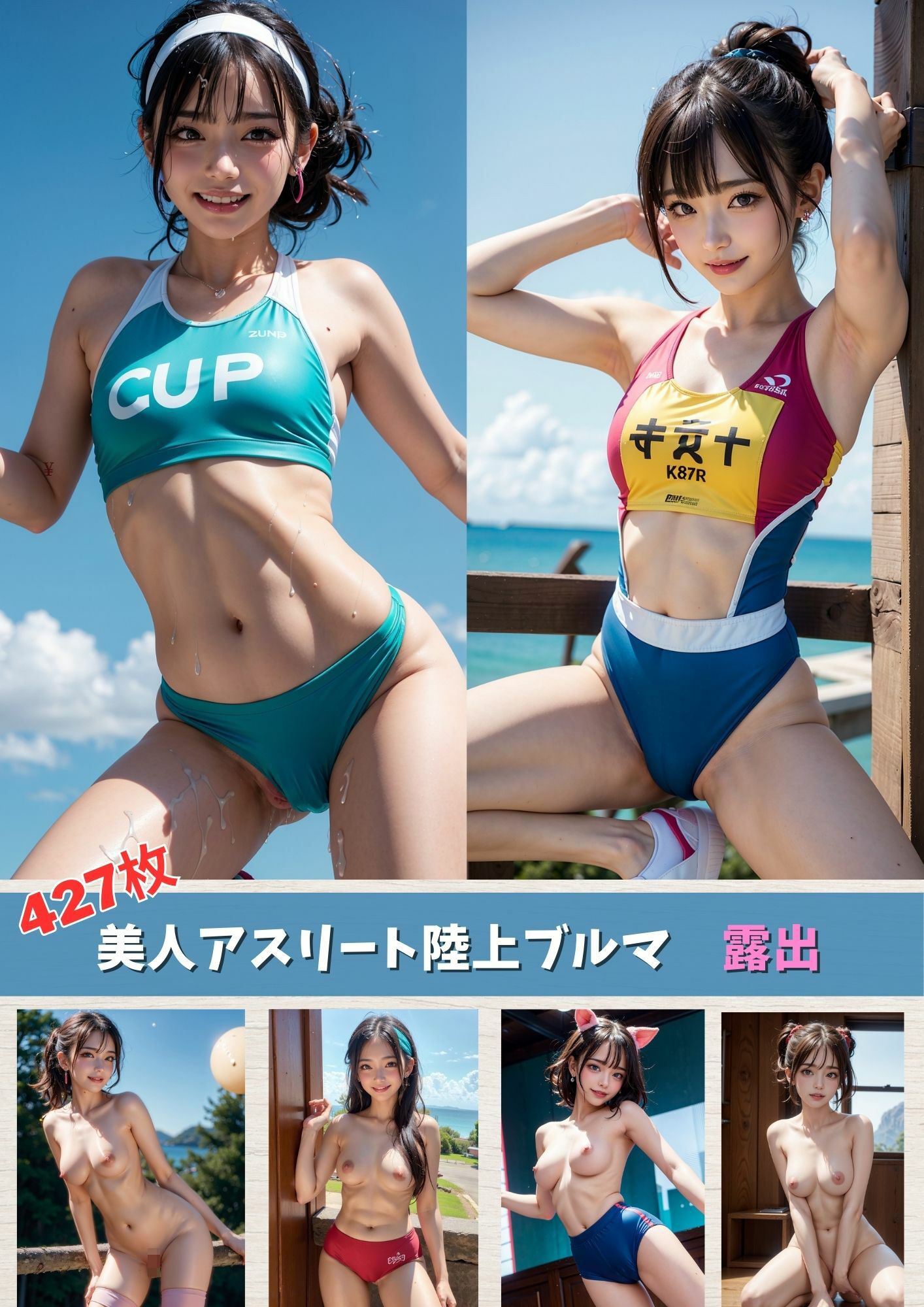 サンプル画像1:美人アスリート陸上ブルマと露出(フェティシズム) [d_282623]